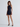 LACE- UP CORSET DENIM MINI DRESS